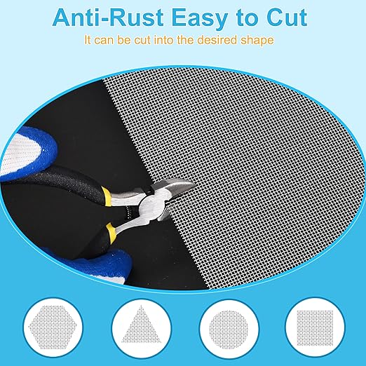 32 Pcs 13x9 (33cmx23cm) 20 Mesh 304 Stainless Steel Wire Mesh Sheet, Rustproof Metal Mesh Sheet Screen for DIY Crafts, Vent Covers, Garden Fencing, Window Protection & Industrial Filters