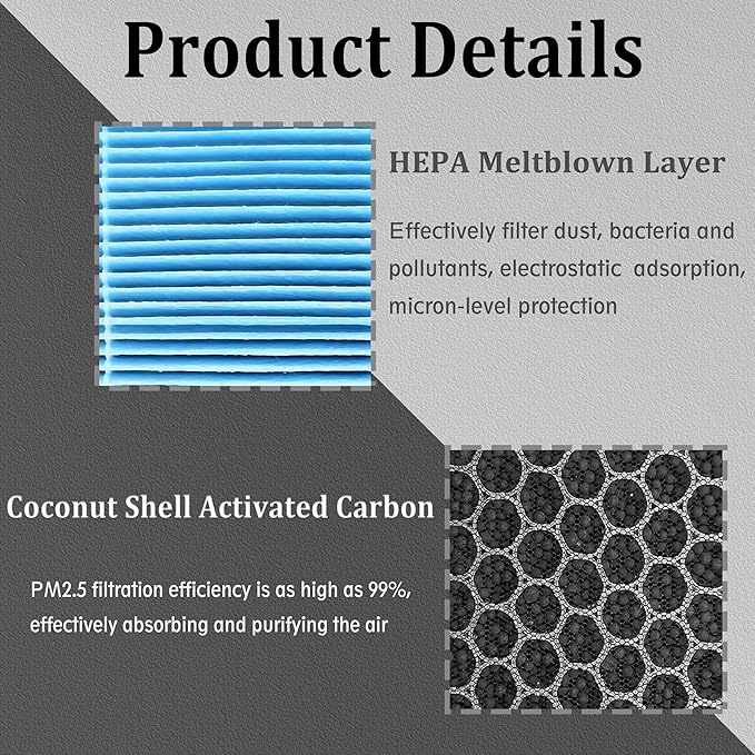 CF11183 Cabin Air Filter With Activated Carbon For Do dge Durango 2011-2023, Je ep Grand Cherokee 2011-2021,Grand Cherokee WK 2022