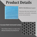 CF11809 Dedicated Cabin Air Filter With Activated Carbon – Compatible with 2014-2020 Escalade, 2014-2018 Silverado 1500 and Sierra 1500, 15-19 2500HD and 3500HD, Suburban, Tahoe, Yukon