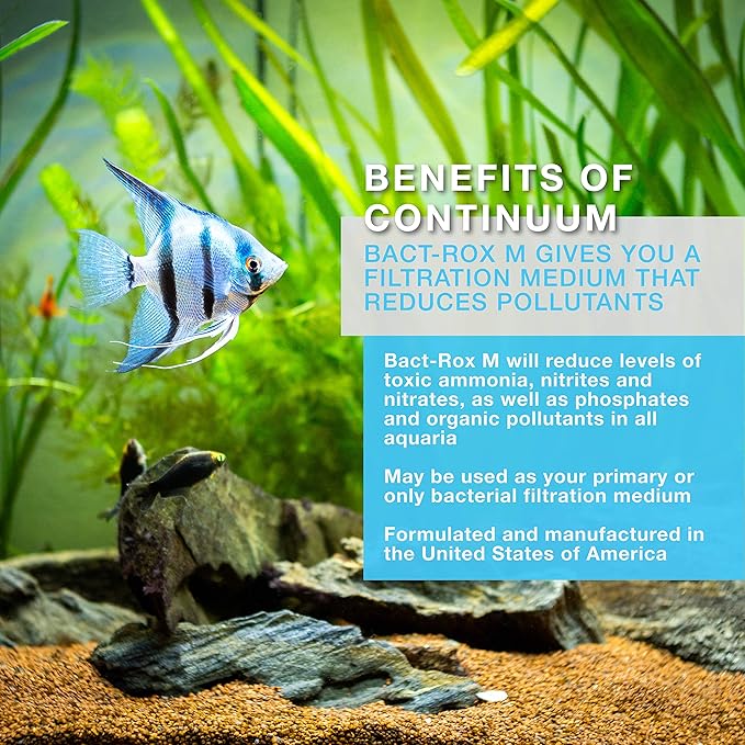 Continuum Aquatics Bact Rox M - Porous Biological Filter Media for use in Ponds, Reefs, Marine, and Freshwater Aquariums, Medium, 20 Liter