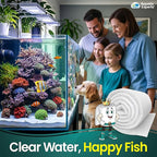 Aquatic Experts Aquarium Filter Floss for Fish Tank Filters - FilterFirst Aquarium Filter Pad - Media Roll for Crystal Clear Water, 3/4" - 1" Thick (18 Inch Wide, 12 Feet Long)
