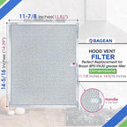 Bagean Stove Hood Vent Filter 11.8" x 14.3" BPS1FA30 - Compatible with NuTone Allure & Broan Range Hood Filter Replacement 99010299 - Fits QS1 QS2 30" Hoods - Blocks Grease & Filters Oven Air (4-Pk)