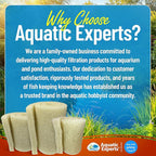 Aquatic Experts Cream COARSE Pond Filter Pad - 2 inch Thick - Bulk Roll Water Garden Filter Pond Media - Made in USA (18 inch by 72 inch)