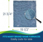 Natural Fiber Hog Hair Furnace Door Filter for Mobile, Manufactured and Modular Homes (19-1/2 x 21-3/4)