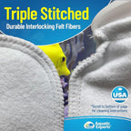 Aquatic Experts 7 Inch Filter Sock - 100 Micron Felt Filter Sock, Filter Socks for Saltwater Aquarium, Fish Tank Sump Filter Sock, Freshwater Aquarium Socks, Reef Filter Sock, (7"x12", 4 Pack)