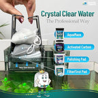 Aquatic Experts Aquarium Filter Floss for Fish Tank Filters - FilterFirst Aquarium Filter Pad - Media Roll for Crystal Clear Water, 3/4" - 1" Thick (18 Inch Wide, 12 Feet Long)
