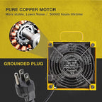 KOTTO Solder Smoke Absorber Remover Fume Extractor Smoke Prevention Absorber DIY Working Fan for Soldering Station (Yellow)