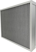 Washable Air Filter(16" x 25" x 4" MERV 5), Aluminum Electrostatic Air Filter for Furnace and Central Air Conditioner (Actual Size: 15.7" x 24.7" x 3.6")