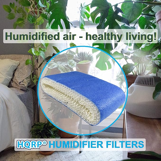 HQRP 3-Pack Filter Compatible with Walgreens 890-WGN 890WGN LEV320 HF212-UL Cool Mist Humidifiers, W889-WGN Replacement, with Blue Layer