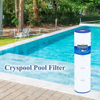Cryspool® 07080 Filter Compatible with Jandy CL460, CV460, A0558000, R0554600, PJAN115, C-7468, FC-0810, 4X115 sq.ft Pool Filter Cartridges, 4 Pack