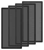 MoKo 140 x 280mm PC Case Magnetic Dust Mesh Filter, 0.5mm PVC Mesh Hole Computer Cooler Fan, Magnetic Frame Dustproof Cover Grill for Computer PC Case - 4PCS