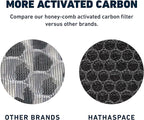 HATHASPACE HSP001 H13 True HEPA Filter Replacement, 4-Stage Air Purifier Filter with Activated Carbon, Pre-Filter & Cold Catalyst, Captures Dust, Smoke, Odors, VOCs, Easy to Install, 1 Pack