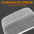 TONDA RV Furnace Vent Screen, Bug Screens Heater Vent Cover for Camper with Installation Tool and Silicone Rubber, Square