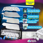 Aquatic Experts Max Flow Filter Media Bags - Durable, Secure with Plastic Zipper, for Aquarium and Pond, Zipper, 3" x 8" - 4 Pack