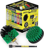 Kitchen Cleaning Supplies - Pots and Pans Cleaning Kit - Cast Iron Skillet Scrub Brushes - Deep Cleaning Kitchen Tools - Kitchen Sink Cleaning Brush - Air Fryer Scrubber Brush - Refrigerator Cleaner