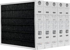 Lennox Healthy Climate X6675 20x25x5 Healthy Climate Carbon-Clean MERV 16 Filter Bundle with Same Day Supply Filter Change Reminder Magnet (5-Pack)