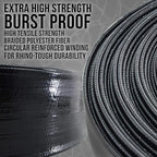 U.S. Pool Supply Pool Backwash Hose 1 1/2 Inch Diameter x 50 Feet - Discharge Hose for Pump, Sand Filter & Sump Pump Hoses - Burst Resistant Lay Flat Drainage Hoses for Inground & Above Ground Pools