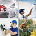 AirGearPro C-500 Filters for Reusable Respirator Mask | Anti-Dust Respirator filters Ideal for Painting, Woodworking, Construction, Sanding, Spraying, Chemicals, DIY etc