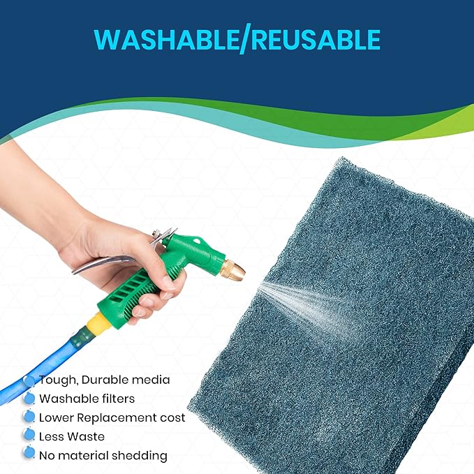 Polyester Washable Fiber Furnace Door Filter for Mobile, Manufactured and Modular Homes (19.5 x 28)