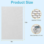 8 Pcs 13x9 (33cmx23cm) 120 Mesh 304 Stainless Steel Wire Mesh Sheet, Rustproof Metal Mesh Sheet Screen for DIY Crafts, Vent Covers, Garden Fencing, Window Protection & Industrial Filters