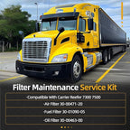 1 Set Filter Maintenance Service Kit including 30-00471-20 & 30-01090-05 & 30-00463-00 air & fuel & oil Filter, Fits for Carrier Reefer 7300 & 7500#OE 1559418 580048838 P611858 AF4219 LF9028 DBL7349