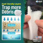 Aquatic Experts Aquarium Filter Floss for Fish Tank Filters - FilterFirst Aquarium Filter Pad - Media Roll for Crystal Clear Water, 3/4" - 1" Thick (12 Inch Wide, 12 Feet Long)