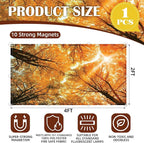 Fluorescent Light Covers - Classroom Covers for Ceiling Lights, 1 PCS 4 x 2 Feet Magnetic Light Filters, Classroom, Office Decor (Autumn & Sunset)
