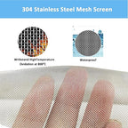 304 Stainless Steel Mesh Screen#30Mesh -Size:15.7"x47.2"(40x120cm), for Home, Garden and Farm. Window or Door Filter, Guards Against Pests Like Mice, Snakes, and Rodents. Easy to Cut and Install.