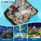 10Pcs Media Bags for Aquarium Fine Mesh Bag Aquarium Filter Media Bags with Plastic Zipper Suitable for Activated Carbon, Filter Stones, Ceramic Rings (4 x 4 inches)