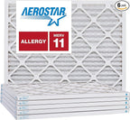 Aerostar 24x28x1 MERV 11, Pleated Air Filter, 24x28x1, Box of 6, Made in the USA