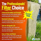 Aquatic Experts Cream COARSE Pond Filter Pad - 2 inch Thick - Bulk Roll Water Garden Filter Pond Media - Made in USA (12 inch by 72 inch)