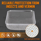 TONDA RV Furnace Vent Screen, Bug Screens Heater Vent Cover for Camper with Installation Tool and Silicone Rubber, Square 2 Pack