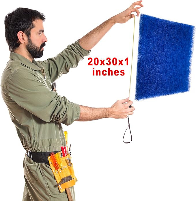 AC Air Furnace Filters - Cut to Fit - Washable (20x30x1, 2 Pack)