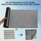 39x16 inch Customizable DIY Floor Vent Covers, Magnetic PVC Vent Mesh for Wall, Ceiling & Home Floor, PC Case Dust Mesh Filter
