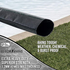 U.S. Pool Supply Pool Backwash Hose 1 1/2 Inch Diameter x 100 Feet - Discharge Hose for Pump, Sand Filter & Sump Pump Hoses - Burst Resistant Lay Flat Drainage Hoses for Inground & Above Ground Pools