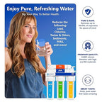 Express Water Reverse Osmosis Water Filtration System – 5 Stage RO Water Filter System with Faucet and Tank – Under Sink Water Filter – 100 GPD