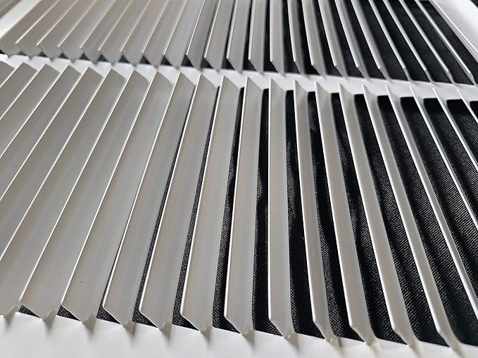 Fits 20x10 Duct Opening | Steel Return Air Grille by Handua | Vent Cover Grill for Sidewall and Ceiling | White | HVAC Cold Air Intake Grille | Outer Dimensions: 21.75"W X 11.75"