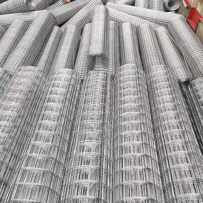 AOTNZ Welded Wire Fencing, Stainless Steel Anti-Rust Decorate Square Screening Filter Sheet for Garden Fence Aviary Hutch Net Fence Chicken Coop Pond Enclosure (Color : Silver, Size : 1.2x11m)