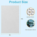 4 Pcs 13x9 (33cmx23cm) 40 Mesh 304 Stainless Steel Wire Mesh Sheet, Rustproof Metal Mesh Sheet Screen for DIY Crafts, Vent Covers, Garden Fencing, Window Protection & Industrial Filters