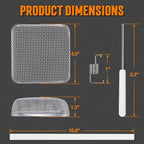 TONDA RV Furnace Vent Screen, Bug Screens Heater Vent Cover for Camper with Installation Tool and Silicone Rubber, Square