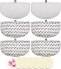 Flammi 4 Scrub+2 Soft Steam Mop Replacement Pad & 6 Scent Discs for Bissell Powerfresh Steam Mop 1940 1806 1440 1544 Series, Model 2685A 2075A 19402 19404 19408 1940A 1940Q 1940T 1940W, Part# 5938