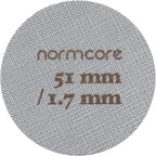 Normcore 51mm Puck Screen - Lower Shower Screen - Metal Coffee Reusable Filter for Espresso Portafilter Filter Basket 51mm - 1.7mm Thickness 150μm - Stainless Steel