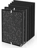 3500 Replacement Carbon Filter Compatible with Air Doctor 3000 3500 Air Purifiers, Includes 2 Activated Carbon Filters, 4 Sponge Pre-Filters, Comparable to Part # ADF3002, ADF3003