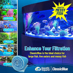 Aquatic Experts Classic Bonded Aquarium Filter Pad - Blue and White Aquarium Filter Media Roll Bulk Can Be Cut to Fit Most Filters, Made in USA (12" by 24 Feet by 3/4" Thick)