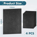 Pangda 4 Pack Activated Carbon Pre Filters Replacement Compatible with Winix Air Purifier Odor Control Part Filter A 115115 Size 21 Compatible with Winix Air Purifier Am90 C535 5300 5500