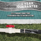 U.S. Pool Supply Pool Backwash Hose 1 1/2 Inch Diameter x 50 Feet - Discharge Hose for Pump, Sand Filter & Sump Pump Hoses - Burst Resistant Lay Flat Drainage Hoses for Inground & Above Ground Pools
