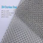 2PACK 304 Pretty Sturdy 12” X 24”(310mm X 610mm), 5 Mesh Wire Mesh Screen, Stainless Screen, Mesh Screen Never Rust, Hard and Heat Resisting Wire Mesh Used for Many Projects by Valchoose