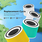 Core 300 Toxin Absorber Replacement Filter for LEVOIT Core 300, Core 300S and Core 300-P Air Purifier, 3-in-1 H13 True HEPA Filter Replacement, Compared to Part # Core 300-RF-TX, 2 Pack, Green