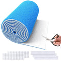 MERV 8 Air Vent Filters, 20" x 90"Cut to Fit Air Filter Material (80+ Filters),Electrostatic Triple Vent Filter for Floor, Ceiling, HVAC & RV Vents, Includes 48 Adhesive Hook Tape