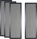 [4 Pack] 360x120mm PC Case Dust Mesh Filter, Magnetic Frame Computer Fan Dust Mesh PC Cooler Filter Dustproof PVC Cover Grills - Black